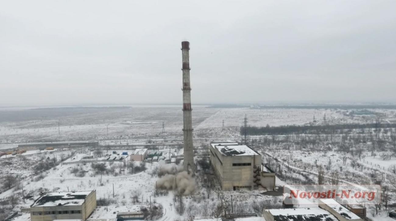 Труба в момент взрыва